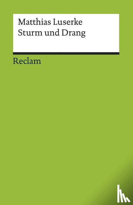 Luserke, Matthias - STURM UND DRANG