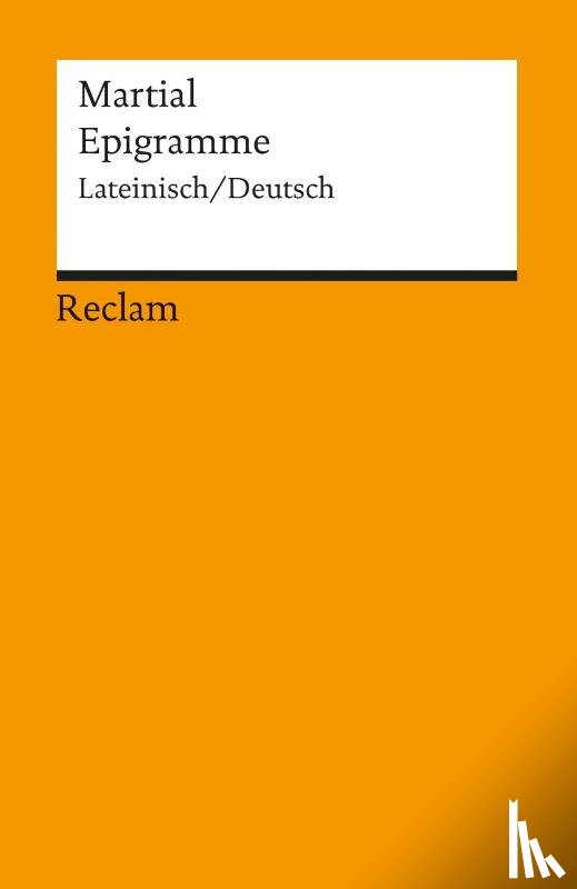 Martial, Marcus Valerius - Epigramme