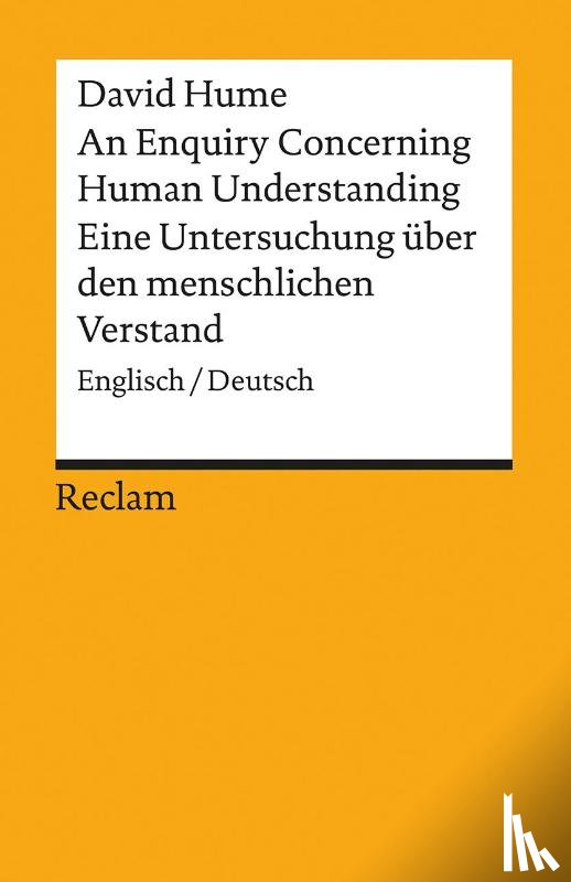 Hume, David - An Enquiry Concerning Human Understanding / Eine Untersuchung über den menschlichen Verstand