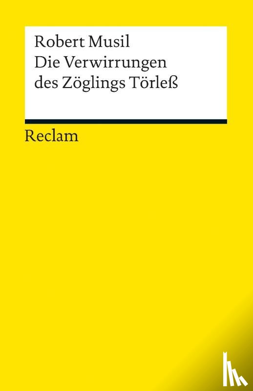 Musil, Robert - Die Verwirrungen des Zöglings Törleß