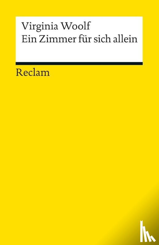 Woolf, Virginia - Ein Zimmer für sich allein