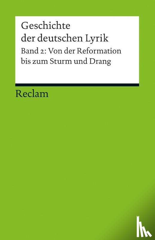 Kemper, Hans-Georg - Geschichte der deutschen Lyrik Band 2