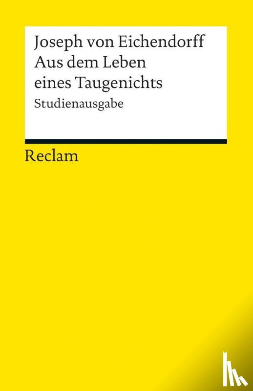 Eichendorff, Joseph von - Aus dem Leben eines Taugenichts
