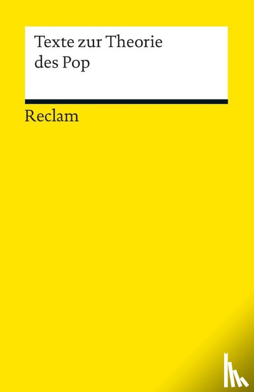  - Texte zur Theorie des Pop