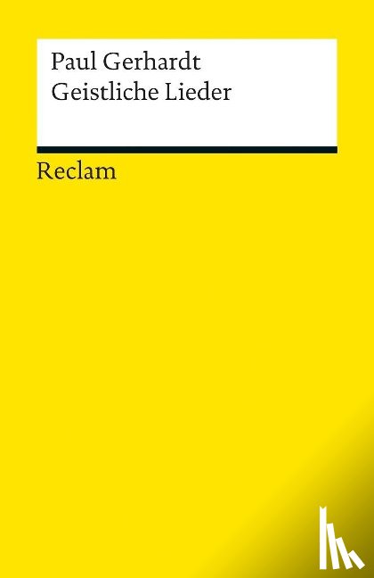 Gerhardt, Paul - Geistliche Lieder