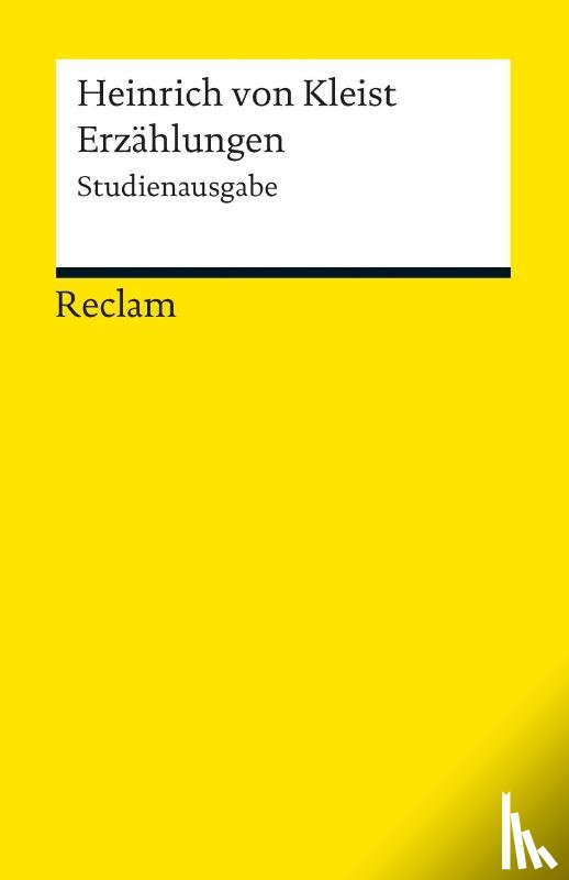 Kleist, Heinrich von - Erzählungen