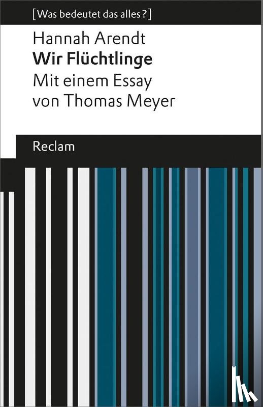 Arendt, Hannah - Wir Flüchtlinge