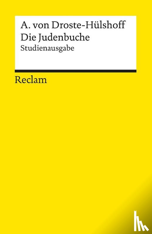 Droste-Hülshoff, Annette von - Die Judenbuche