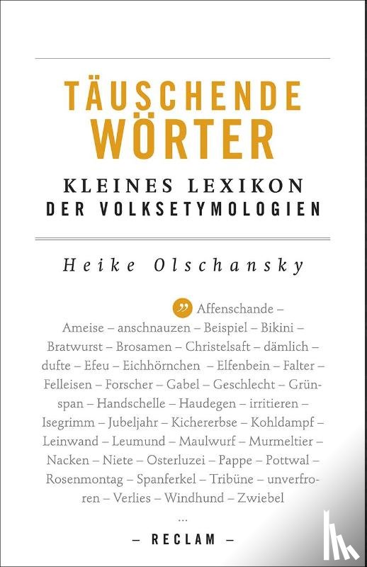 Olschansky, Heike - Täuschende Wörter