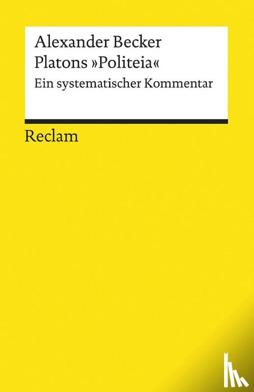 Becker, Alexander - Platons "Politeia"