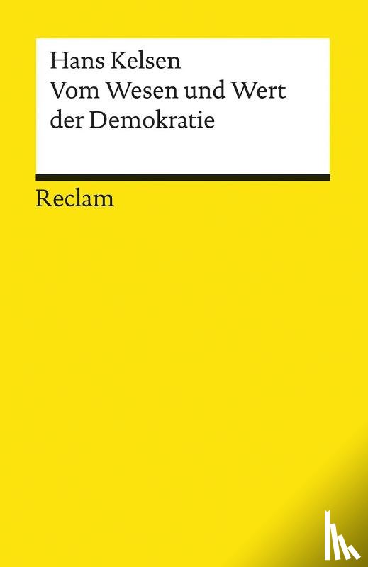 Kelsen, Hans - Vom Wesen und Wert der Demokratie
