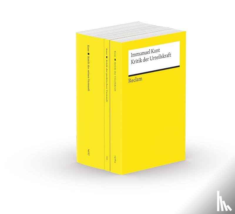 Kant, Immanuel - Die drei Kritiken: Kritik der praktischen Vernunft - Kritik der reinen Vernunft - Kritik der Urteilskraft. 3 Bände eingeschweißt