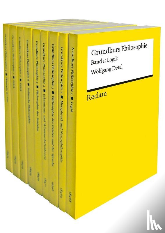 Detel, Wolfgang, Celikates, Robin, Gosepath, Stefan, Lutz-Bachmann, Matthias - Grundkurs Philosophie. Neun Bände eingeschweißt