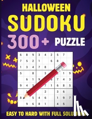 Bidden, Laura - Halloween Sudoku for Kids - Easy, Medium, Hard Sudoku Puzzle for Kids