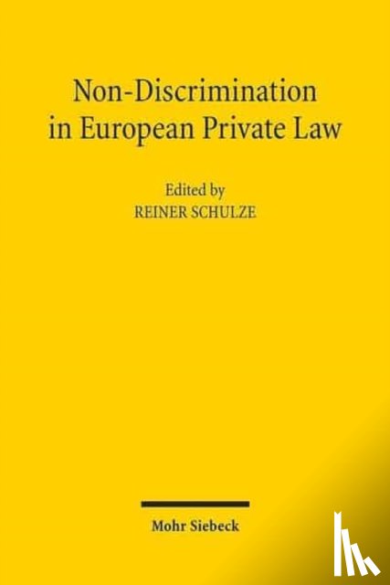  - Non-Discrimination in European Private Law