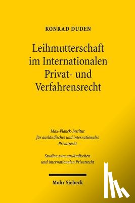 Duden, Konrad - Leihmutterschaft im Internationalen Privat- und Verfahrensrecht