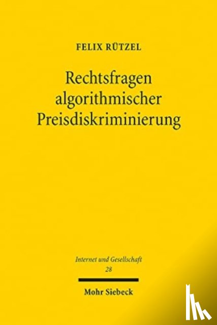 Rutzel, Felix - Rechtsfragen algorithmischer Preisdiskriminierung