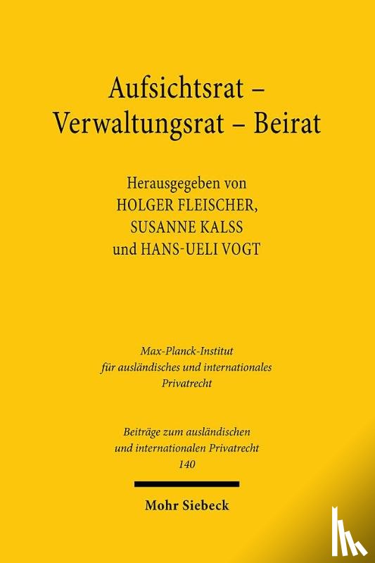  - Aufsichtsrat - Verwaltungsrat - Beirat