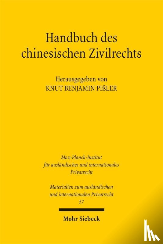  - Handbuch des chinesischen Zivilrechts