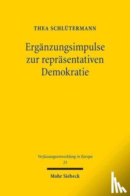 Schlutermann, Thea - Erganzungsimpulse zur reprasentativen Demokratie