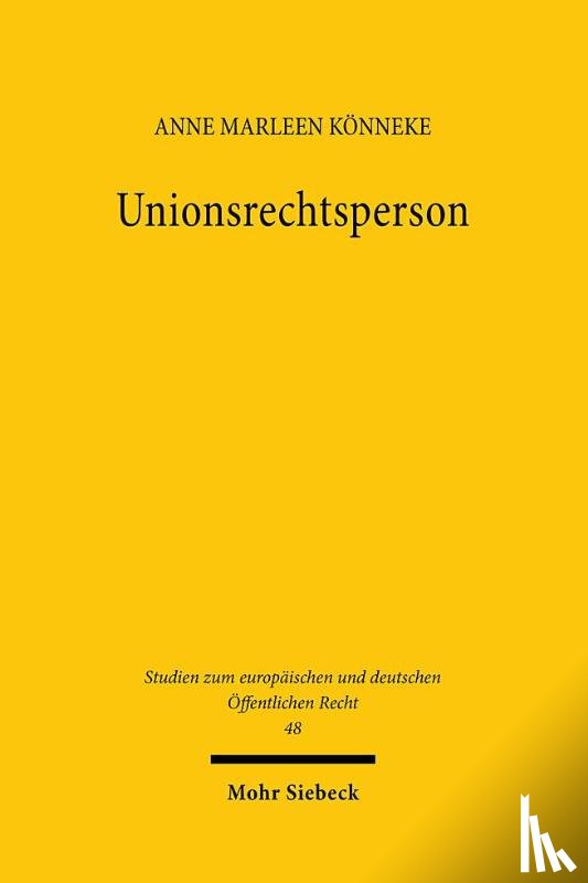 Konneke, Anne Marleen - Unionsrechtsperson
