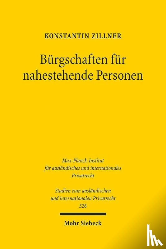 Zillner, Konstantin - Burgschaften fur nahestehende Personen