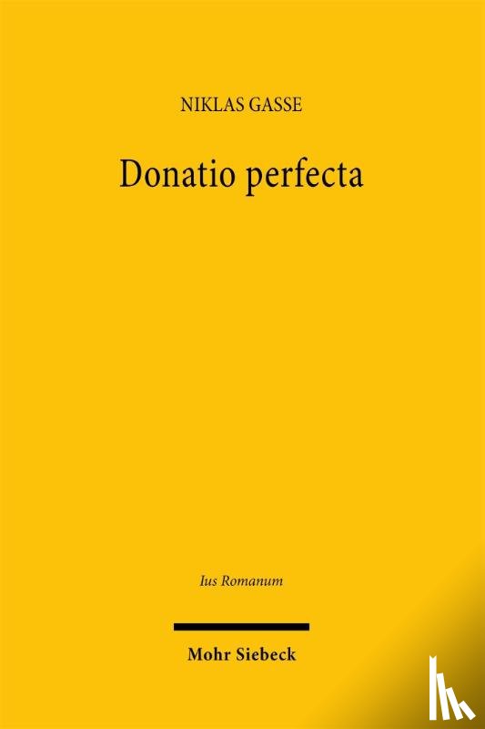 Gasse, Niklas - Donatio perfecta