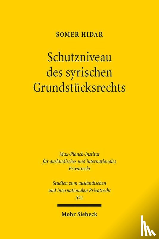 Hidar, Somer - Schutzniveau des syrischen Grundstücksrechts