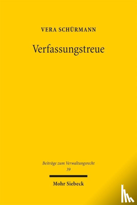 Schürmann, Vera - Verfassungstreue