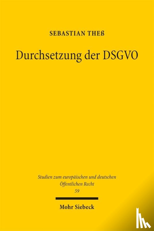 Theß, Sebastian - Durchsetzung der DSGVO