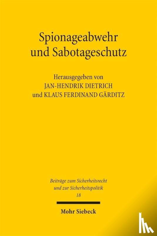  - Spionageabwehr und Sabotageschutz