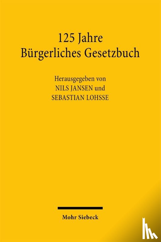 - 125 Jahre Bürgerliches Gesetzbuch