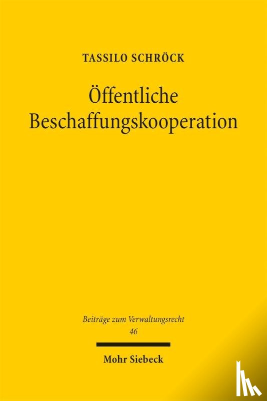 Schrock, Tassilo - Offentliche Beschaffungskooperation