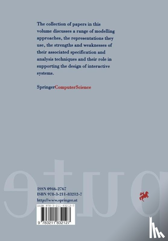  - Design, Specification and Verification of Interactive Systems ’98