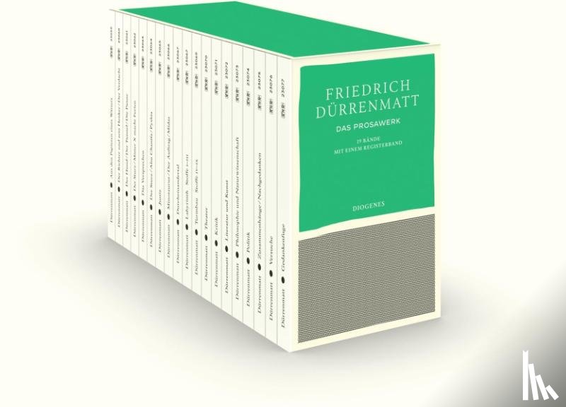 Dürrenmatt, Friedrich - Das Prosawerk in 19 Bänden in Kassette