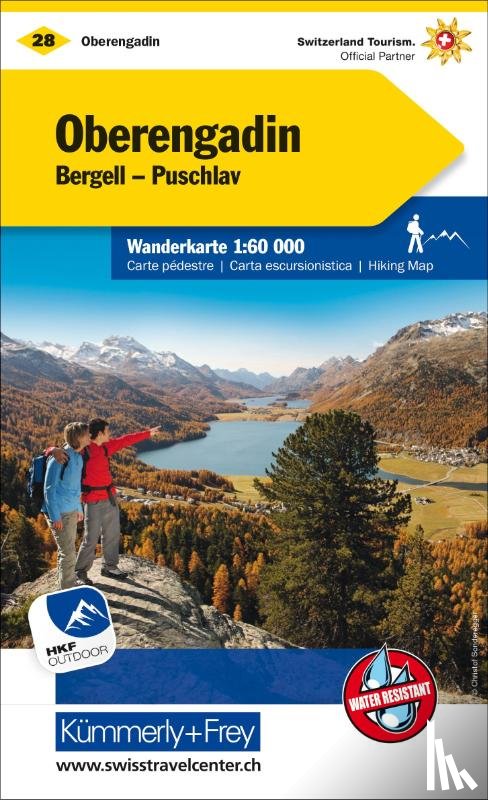  - Kümmerly+Frey Wanderkarte 28 Oberengadin 1:60.000