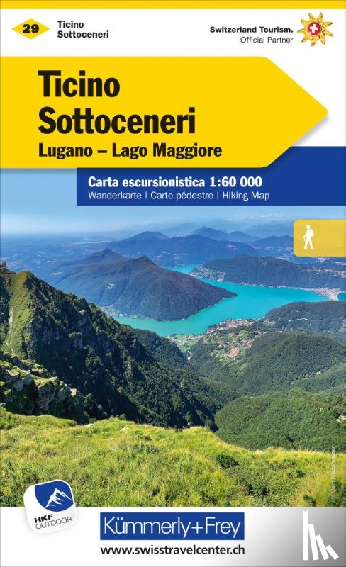  - KuF Schweiz Wanderkarte 29 Tessin Süd - Sottoceneri 1 : 60 000
