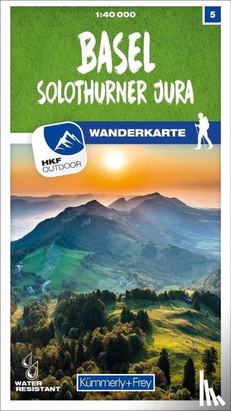  - Basel / Solothurner Jura 05 Wanderkarte 1:40 000 matt laminiert