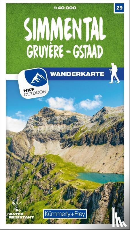  - Simmental / Gruyère - Gstaad 29 Wanderkarte 1:40 000 matt laminiert