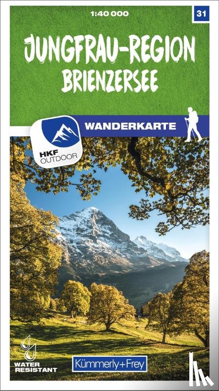  - Jungfrau-Region / Brienzersee 31 Wanderkarte 1:40 000 matt laminiert