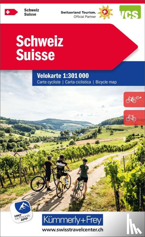  - Kümmerly+Frey Velokarte Schweiz 1:301.000
