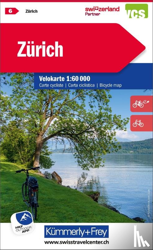  - KuF Schweiz Radkarte 06 Zürich 1 : 60 000