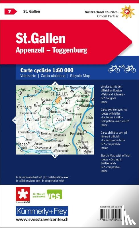  - Radwanderkarte St. Gallen - Appenzell - Toggenburg mit Ortsindex (7)