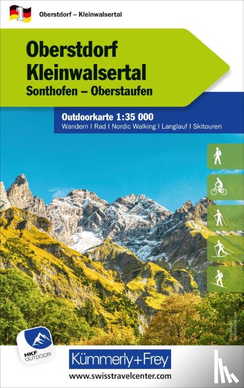 - Kümmerly+Frey Outdoorkarte Deutschland 1 Oberstdorf, Kleinwalsertal 1:35.000