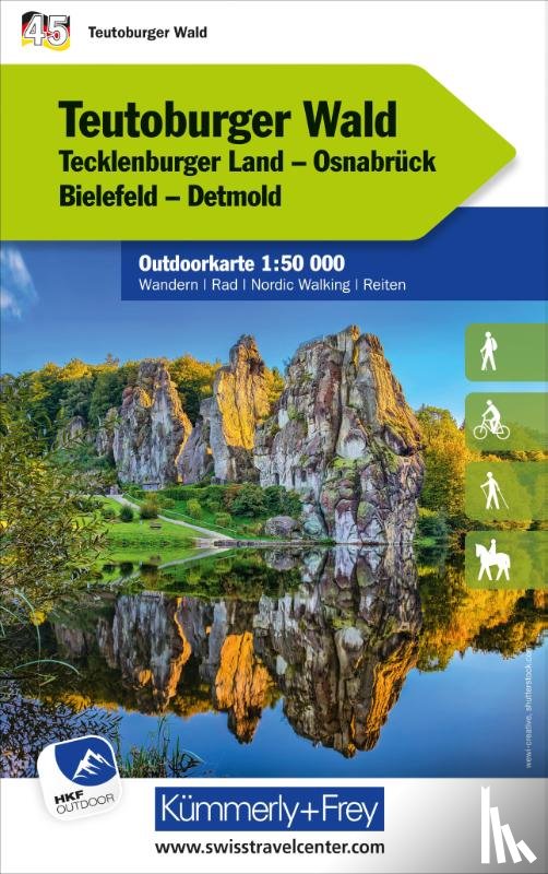  - Kümmerly+Frey Outdoorkarte Deutschland 45 Teutoburger Wald 1:50.000