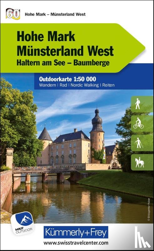  - Hohe Mark - Münsterland West Haltern am See, Baumberge, Nr. 60 Outdoorkarte Deutschland 1:50 000