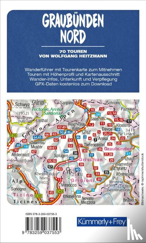 Heitzmann, Wolfgang - Graubünden Nord Wanderführer