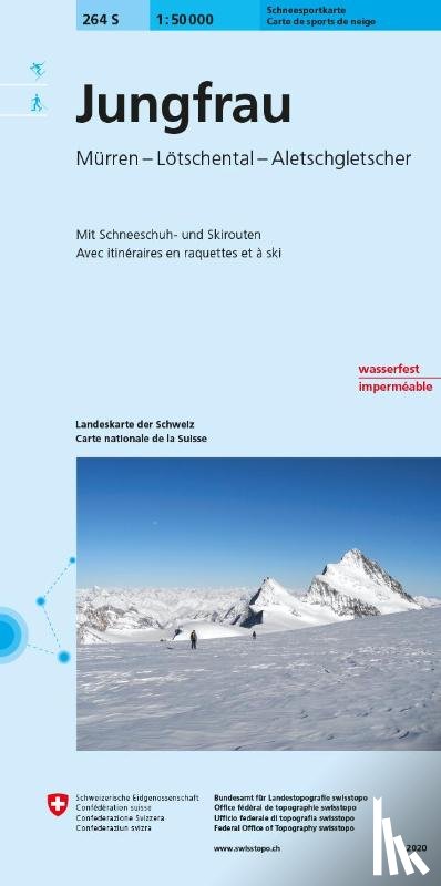  - Swisstopo 1 : 50 000 Jungfrau Skitourenkarte