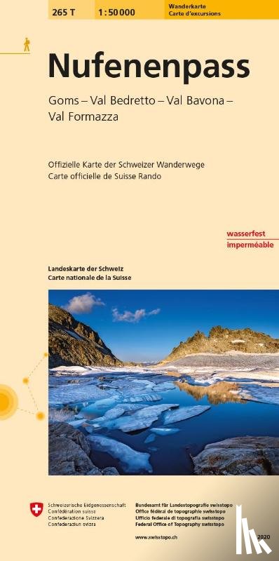  - Swisstopo 1 : 50 000 Nufenenpass