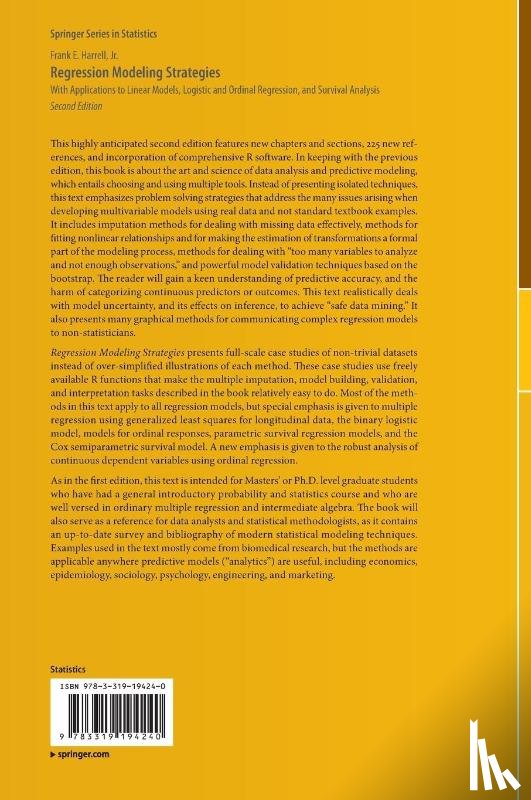 Harrell, Jr. - Regression Modeling Strategies